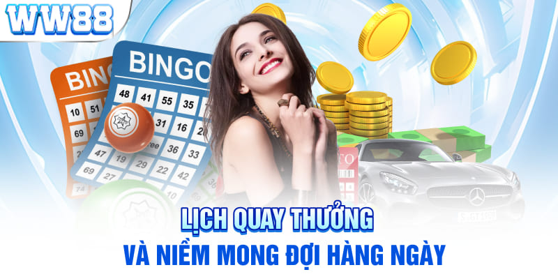 Lịch quay thưởng và niềm mong đợi hàng ngày